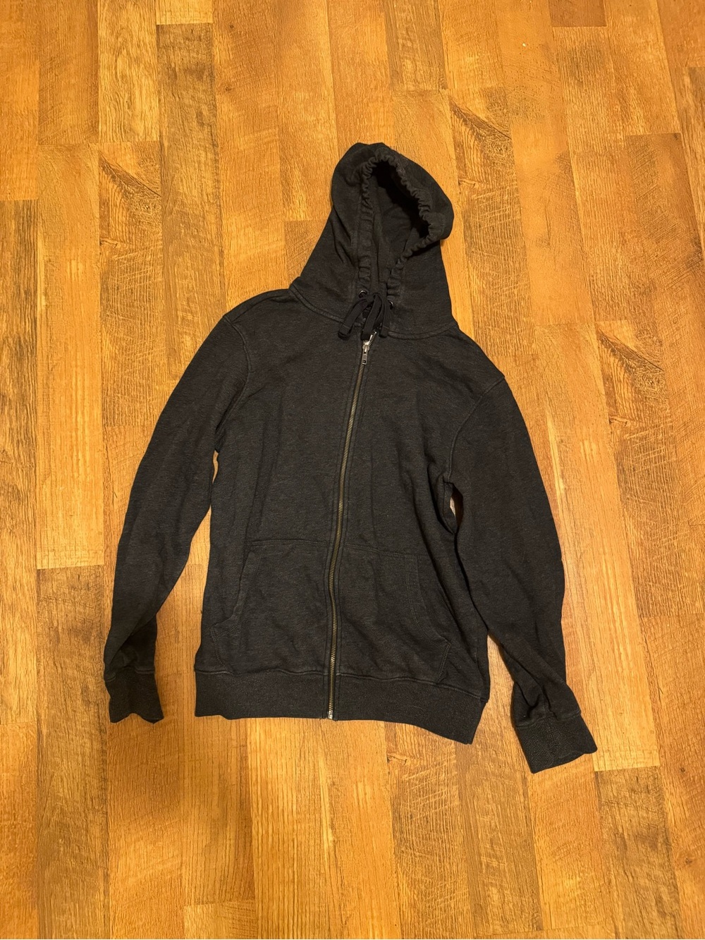 Dark gray zip-Up Hoodie Sweater